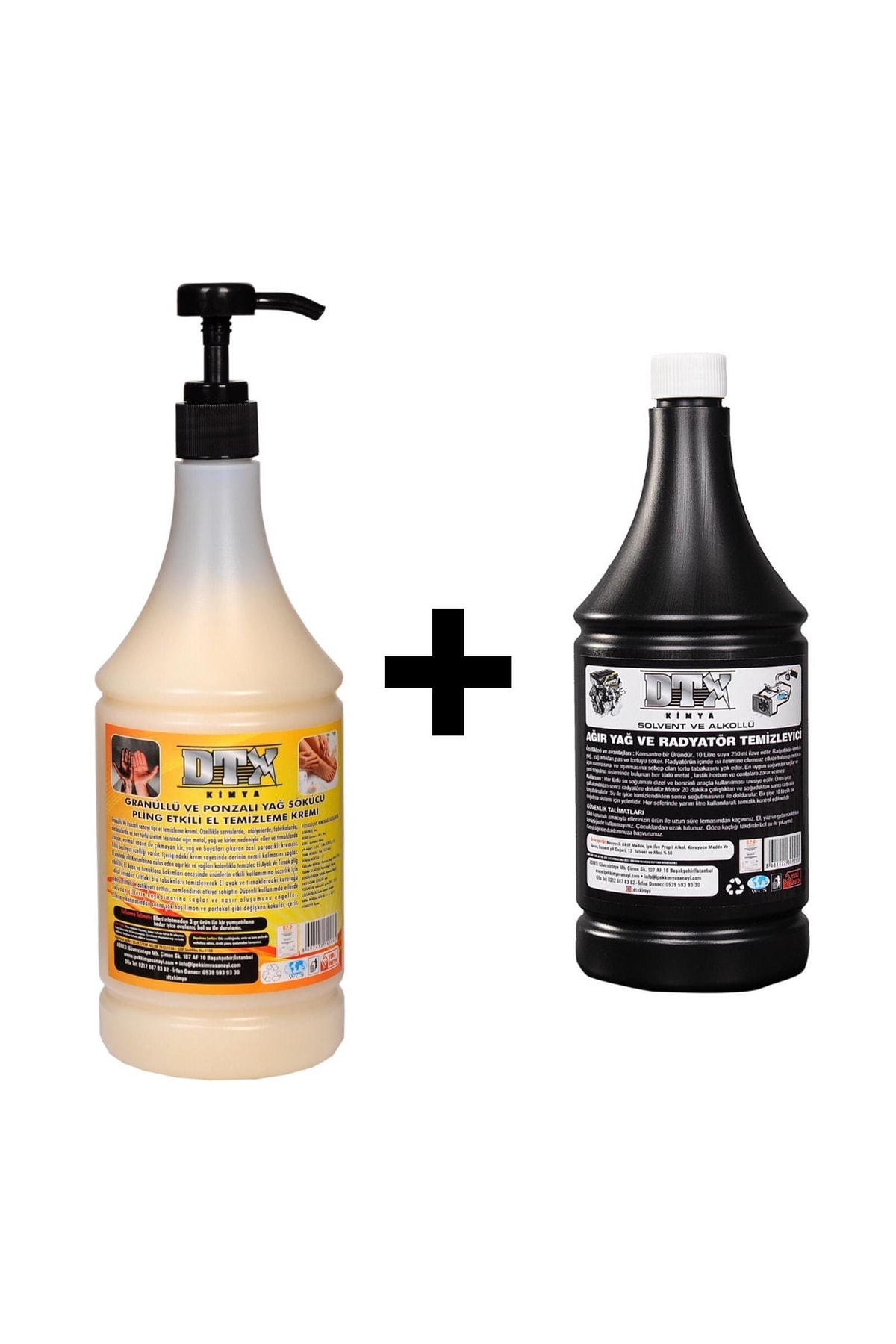 Kumlu El Temizleme Kremi ( Sabunu) 1 Kg & Alkollü Intercooler Temizleme Sıvısı 500 Ml