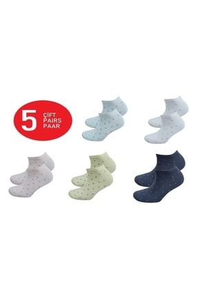 Çorap (ART.23302) Penye 5 Çift Patik Confort Lastik Dikişsiz Özel Kutulu