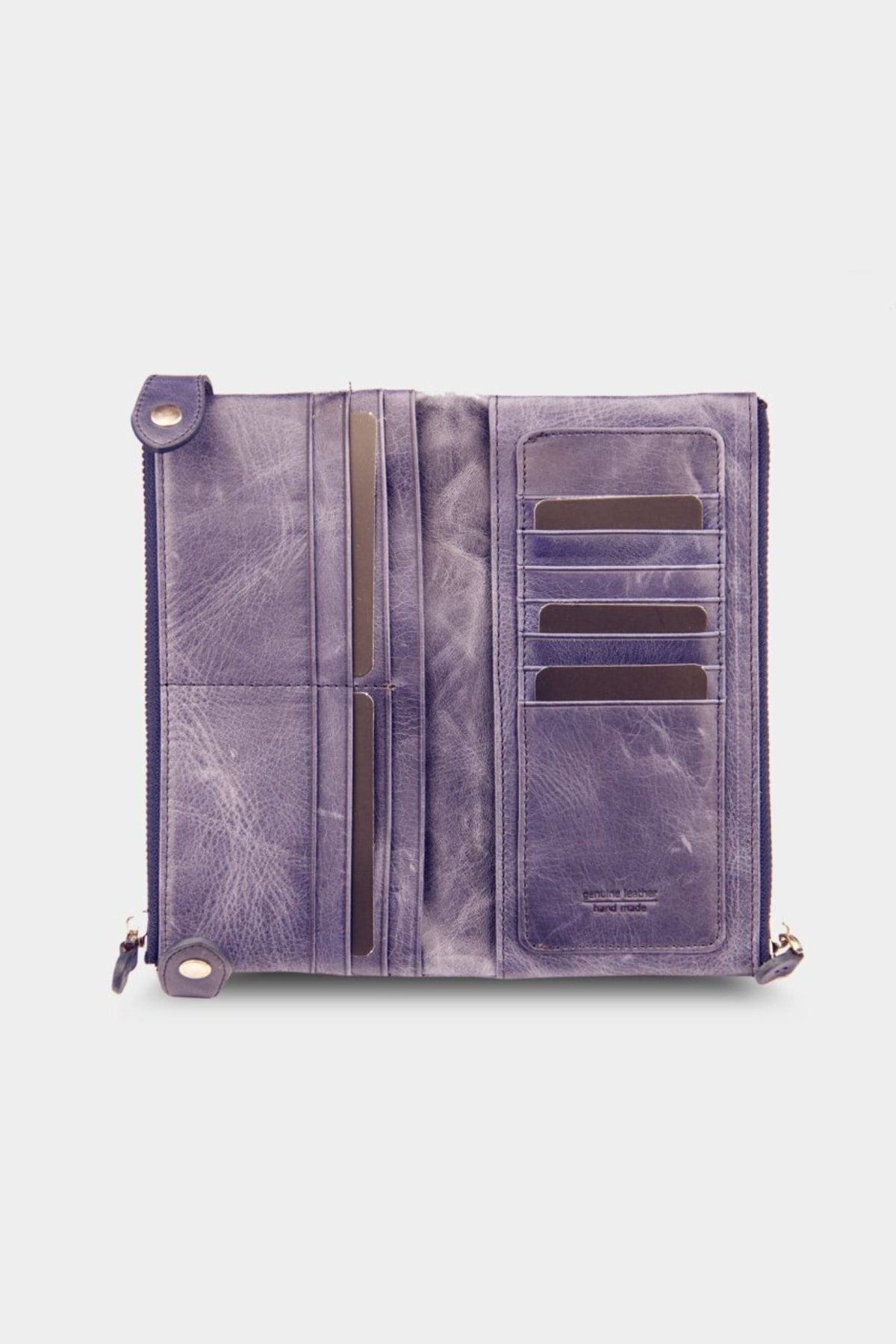 کیف پول مردانه آبی سرمه ای rakunart | rakunartQubba اورجینال - تصویر 5