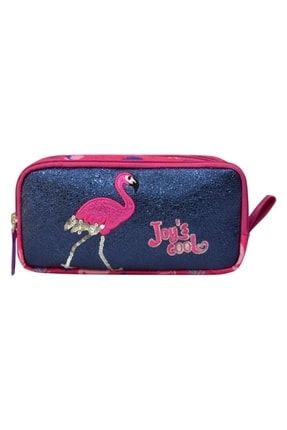 Joy's Cool Çift Bölmeli Kalem Çantası Flamingo 010101HLÇ30127