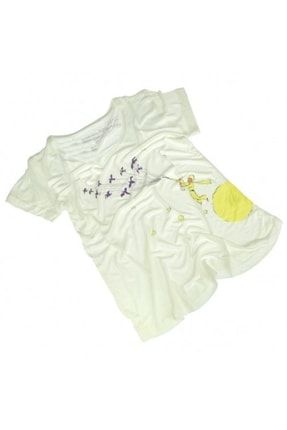 Kız Çocuk Bej Lisanslı Küçük Prens T-shirt KPR603