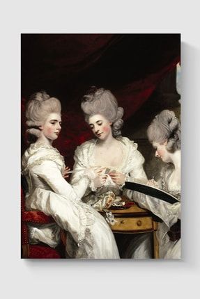 Sir Joshua Reynolds - The Ladies Waldegrave - Masterpiece Tablo Ünlü Ressam Poster DUOFG103355