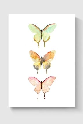 Kelebekler Soyut Sanatsal Tablo Poster - Yüksek Çözünürlük Hd Duvar Posteri DUOFG101213