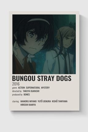 Bungou Stray Dogs Anime Info Card Bilgi Kartı Minimalist Poster DUOFG200131