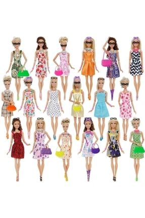 50 Parça Barbie Giydirme Aksesuarları Frozen-barbie- Cindy Için Uyumlu Aksesuar TRYERY578