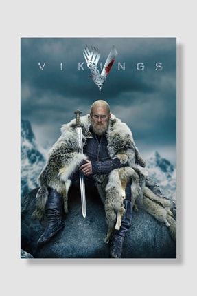 Vikings Dizi Posteri Yüksek Kaliteli Kalın Parlak Kuşe Kağıdı FDDPS050