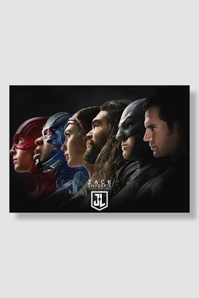 Dc Justice League Film Posteri Yüksek Kaliteli Parlak Kuşe Kağıdı FDDPS087