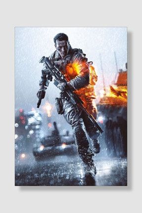 Battlefield Oyun Posteri Kalın Parlak Kuşe Kağıdı GODPS009