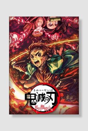 Demon Slayer Anime Posteri Kalın Parlak Kuşe Kağıdı RSAPS011