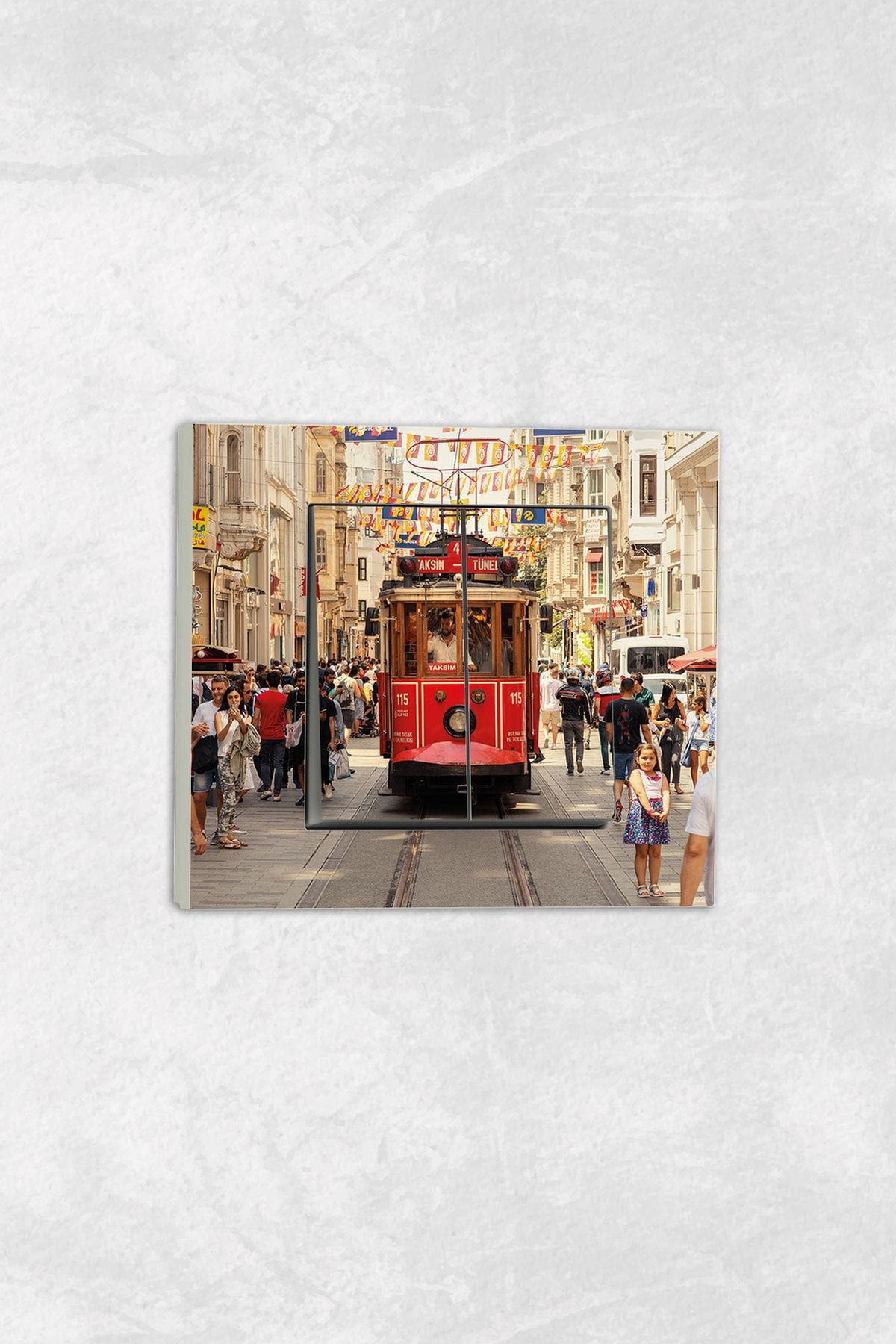 markcat-Ovivo Grano (TWO KEY SOCKET) UV Printed Taksim Pattern White Commitator Frame Included 1