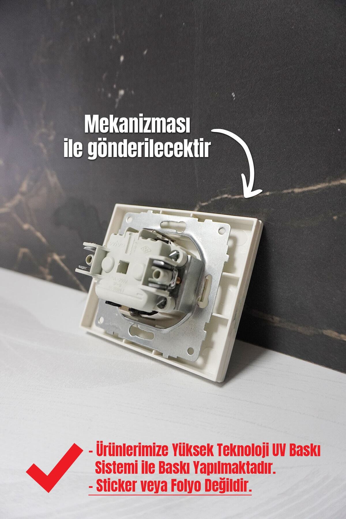 markcat-Ovivo Grano (Double Switch Socket) UV Printed White Commitator Frame Included 2