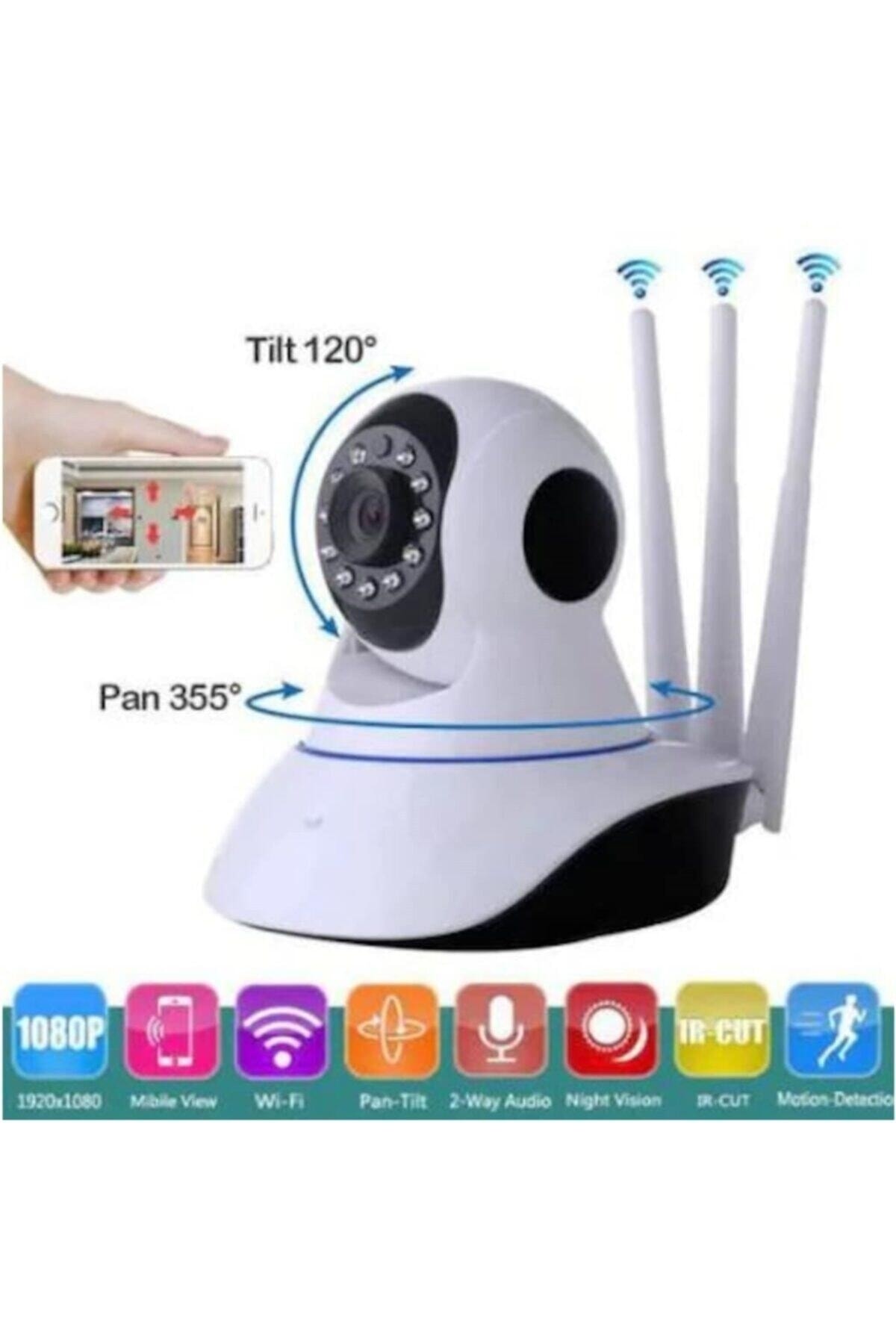 Kingboss Repex Gece Görüşlü Hd 360 Derece Wifi Ip Bebek Kamerası fotoğrafı 2 (önizleme)