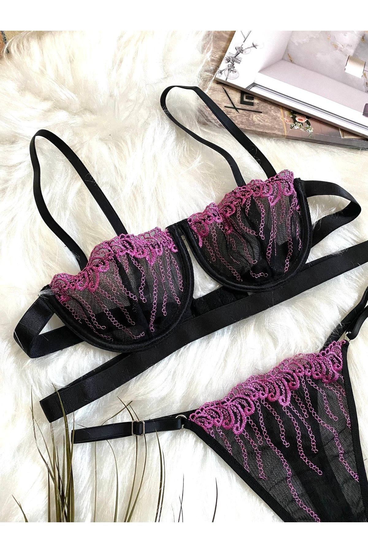 Tül Detaylı Victoria Bra Set