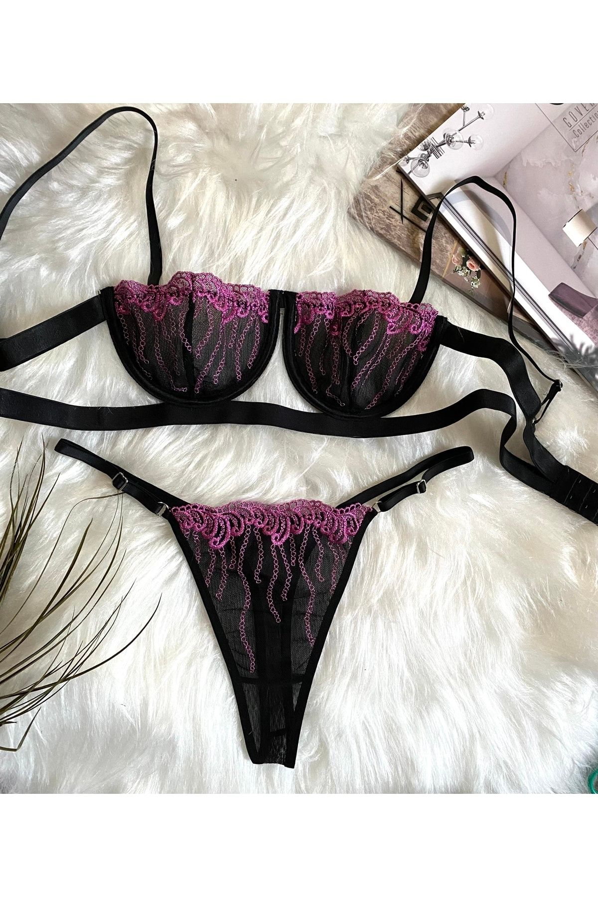 Tül Detaylı Victoria Bra Set