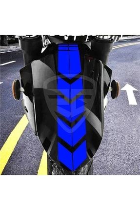 Motosiklet Çamurluk Sticker Mavi g95f2b