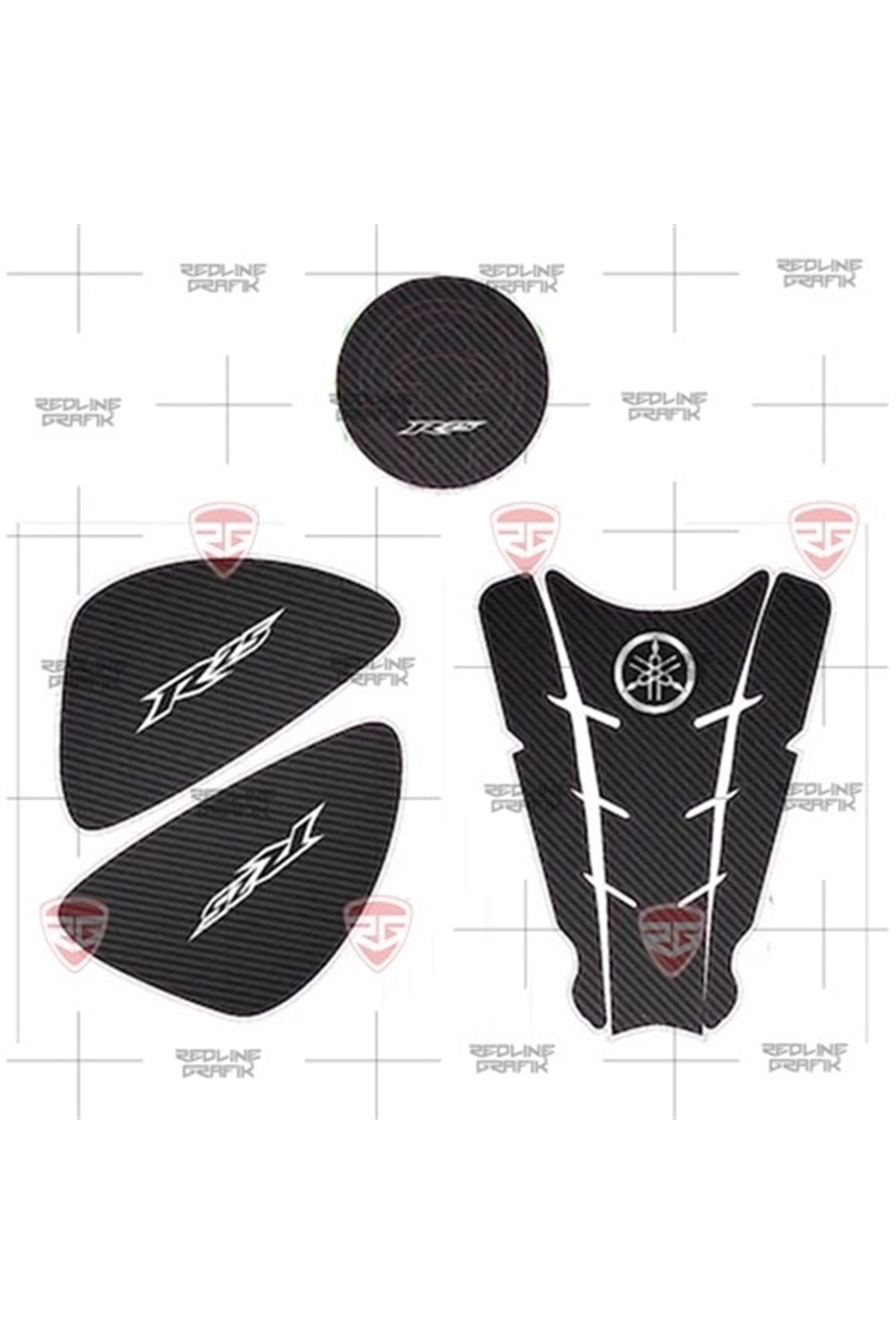 Redline Grafik Yamaha Yzf-r25 3lü Set Tank Pad Depo Pad Yan Pad Fiyatı ...