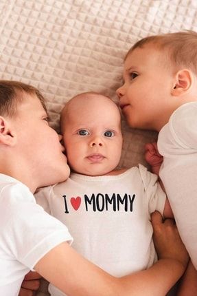 I Love Mommy Bebek Body Zıbın - Anne Hediye BabyWardrobe-ALAHANE-SD16001