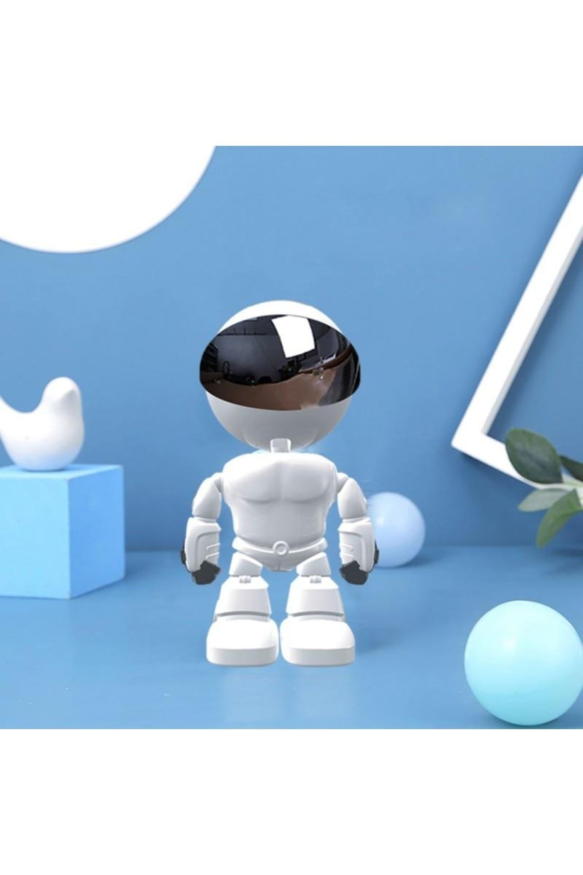 Lisa Butik 1080p Robot Görünümlü Bebek Bakıcı Wifi Ip Güvenlik Kamerası Kablosuz Gece Görüşlü fotoğrafı 4 (önizleme)