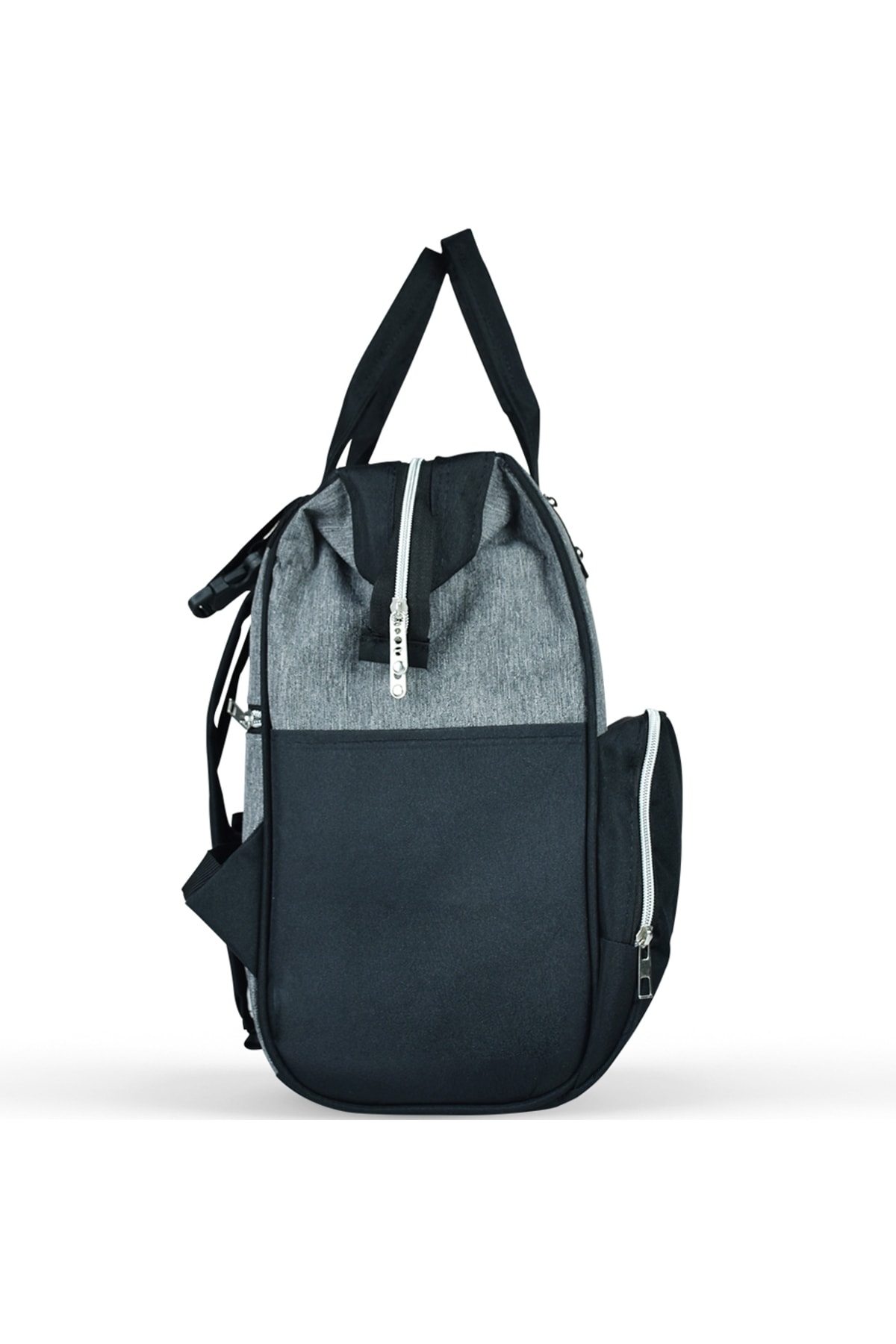 Köşe Mağaza Anne Bebek Bakım Sırt Çantası Biberon Termoslu Sıvı Geçirmez Bebek Bakım Çantası Gri Siyah fotoğrafı 5 (önizleme)