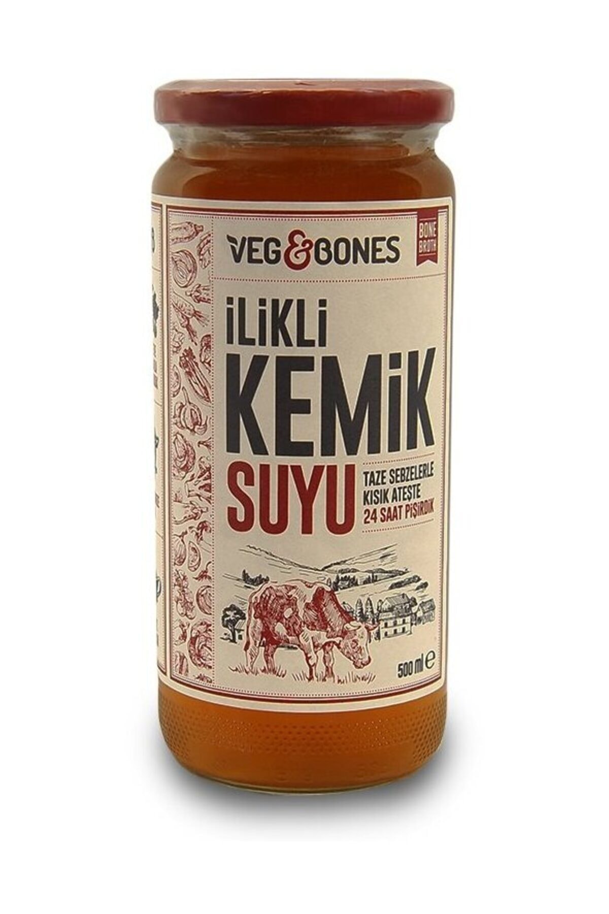 Genel Markalar Veg&amp;bones Ilikli Dana Kemik Suyu Çorbası 480 Ml