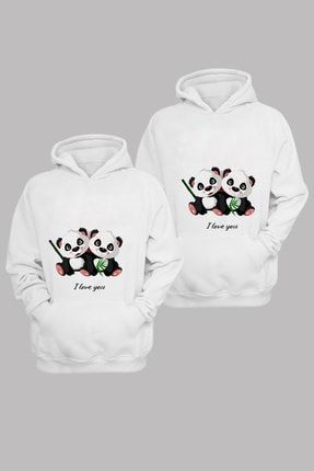 Sevgili Kombini Sevimli Pandalar - Pamuklu Kapüşonlu Sweatshirt Takım-(2 Adet)3 phi-Sevgili-sweat-yeni-46
