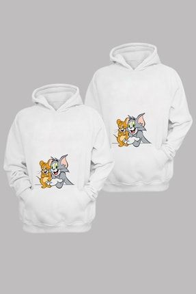 Sevgili Kombini Tom Ve Jerry1 - Pamuklu Kapüşonlu Sweatshirt Takım-(2 Adet)3 phi-Sevgili-sweat-yeni-45