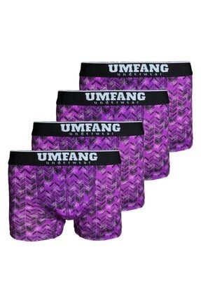 Erkek Renkli Premium Boxer 4'lü Paket UMFANG1001