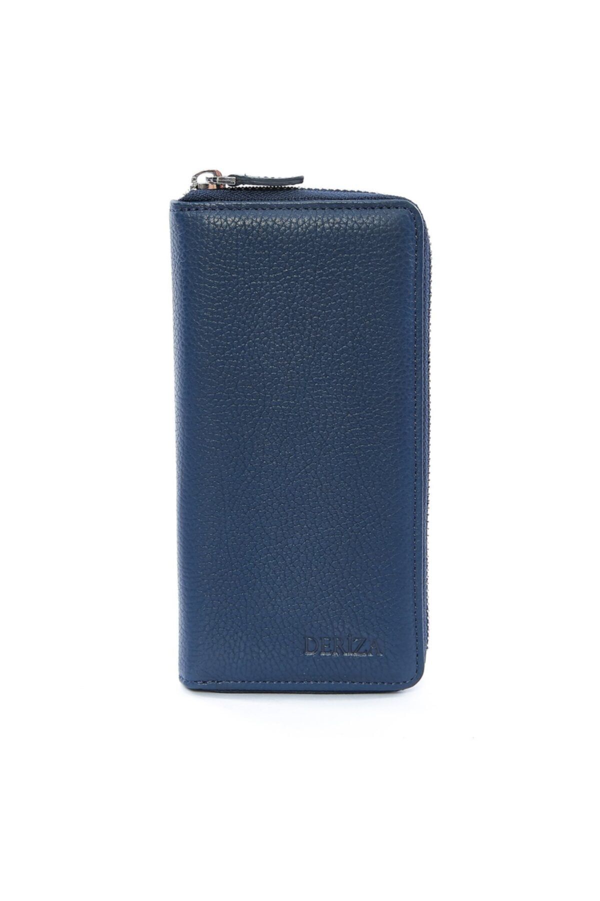 Deriza-Portofel din piele naturală cu compartiment pentru telefon bleumarin 2