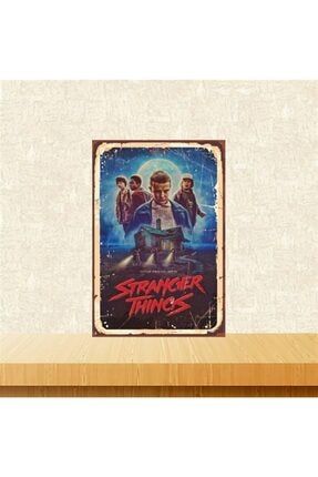Stranger Things 20-30 Cm Retro Ahşap Tablo Tkfx5002 TKFX5002-XX