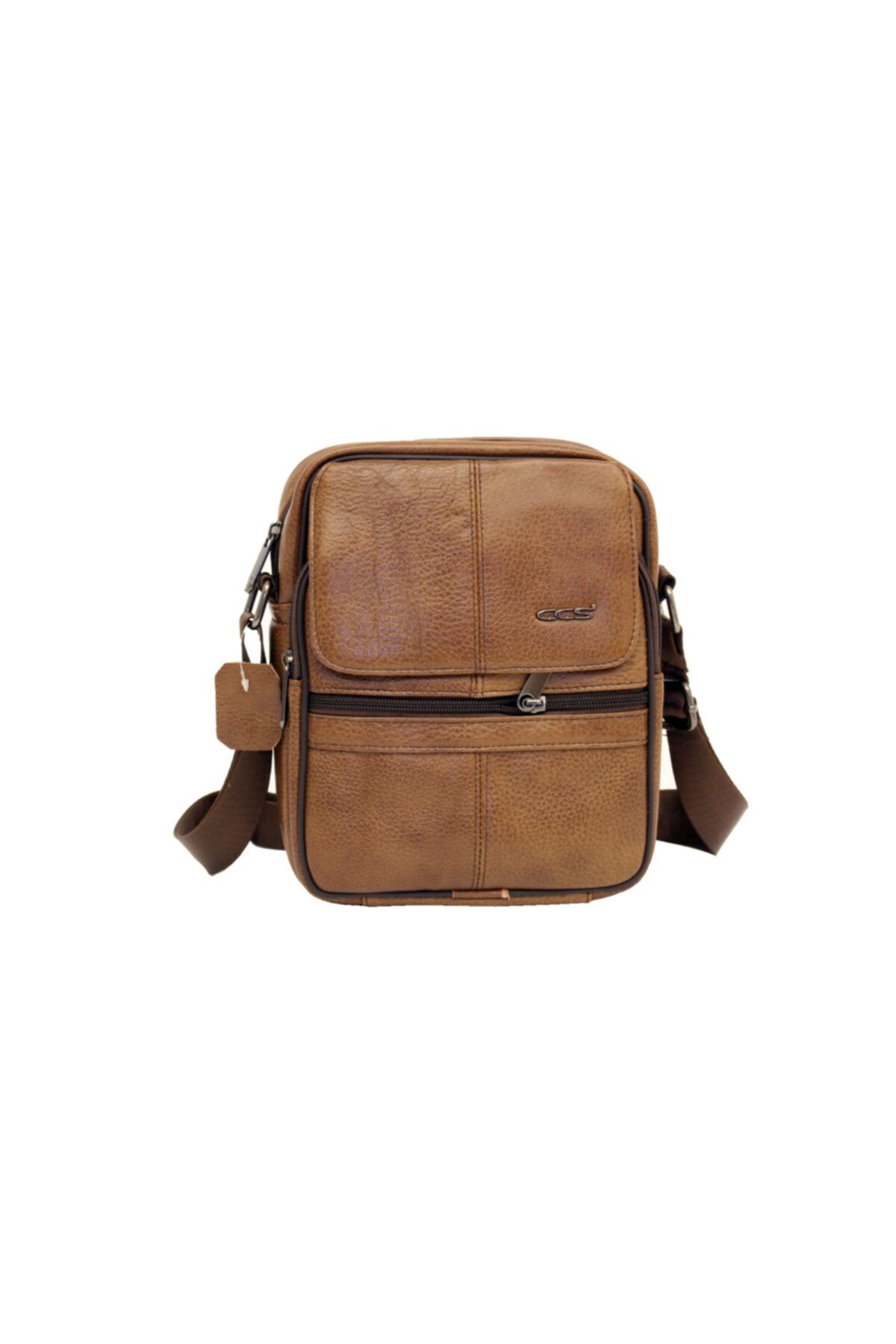 ÇÇS-Γνήσιο δέρμα Camel Ανδρικό Portfolio & Clutch Bag Ççs 30995 6