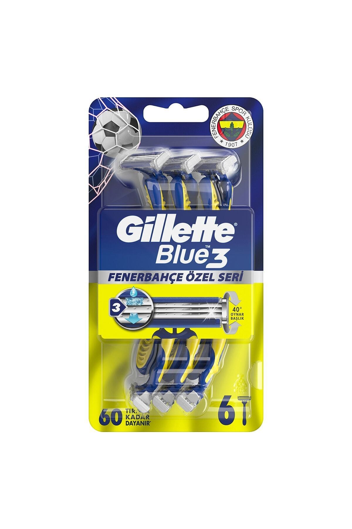 Gillette Blue 3 6'lı Taraftar Paketi Özel Seri Fenerbahçe