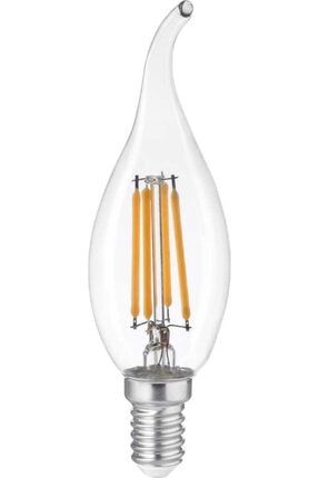 Kıvrık Buji Filament Edison Tip Rustik Şeffaf Cam Ampul 6 W Led Ampul - Günışığı Erd-83 26487932