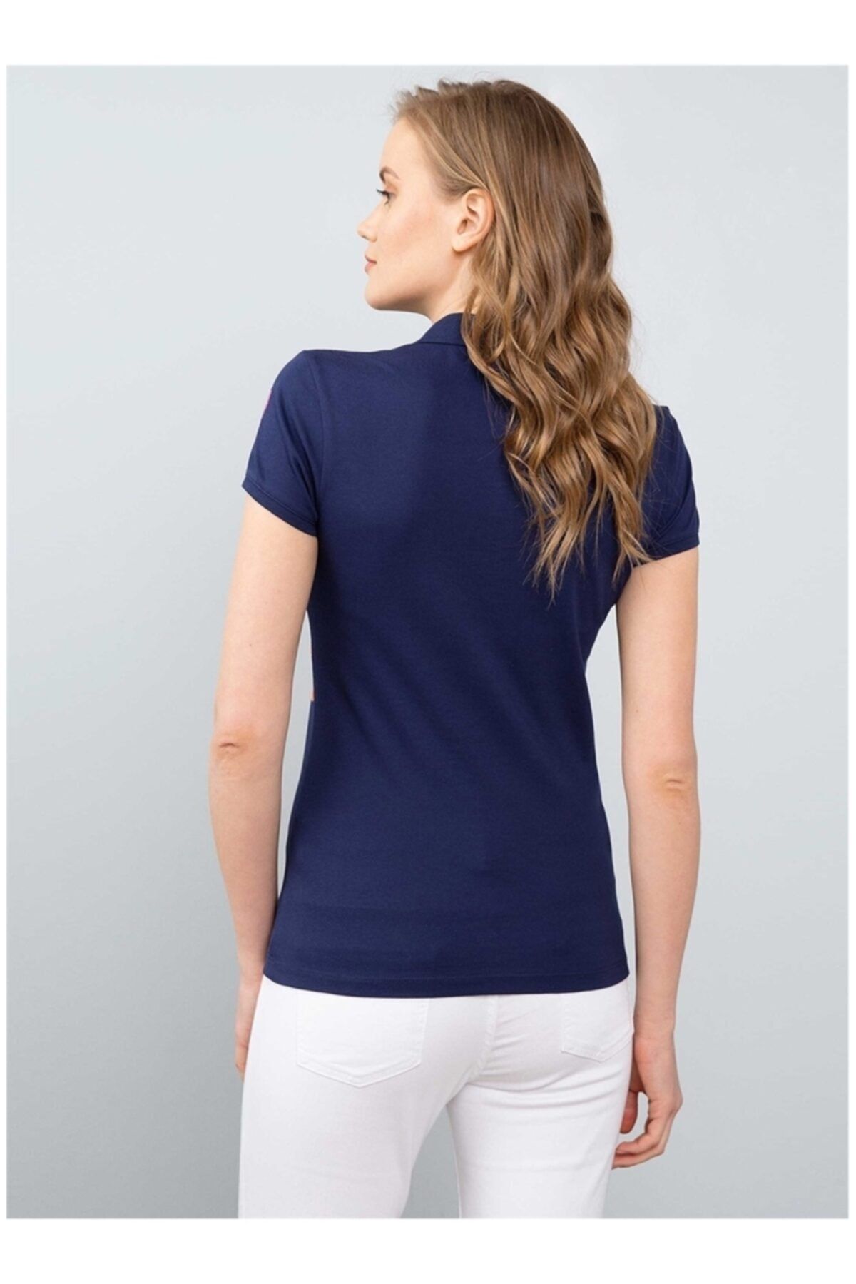 Dark blue shirt womens sales