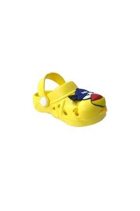Çocuk Sarı Renk Kızgın Kuş Havuz Terlik Sandalet E109 4241