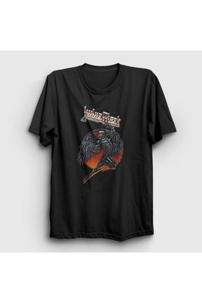 Unisex Siyah Angel Judas Priest T-shirt 87972tt