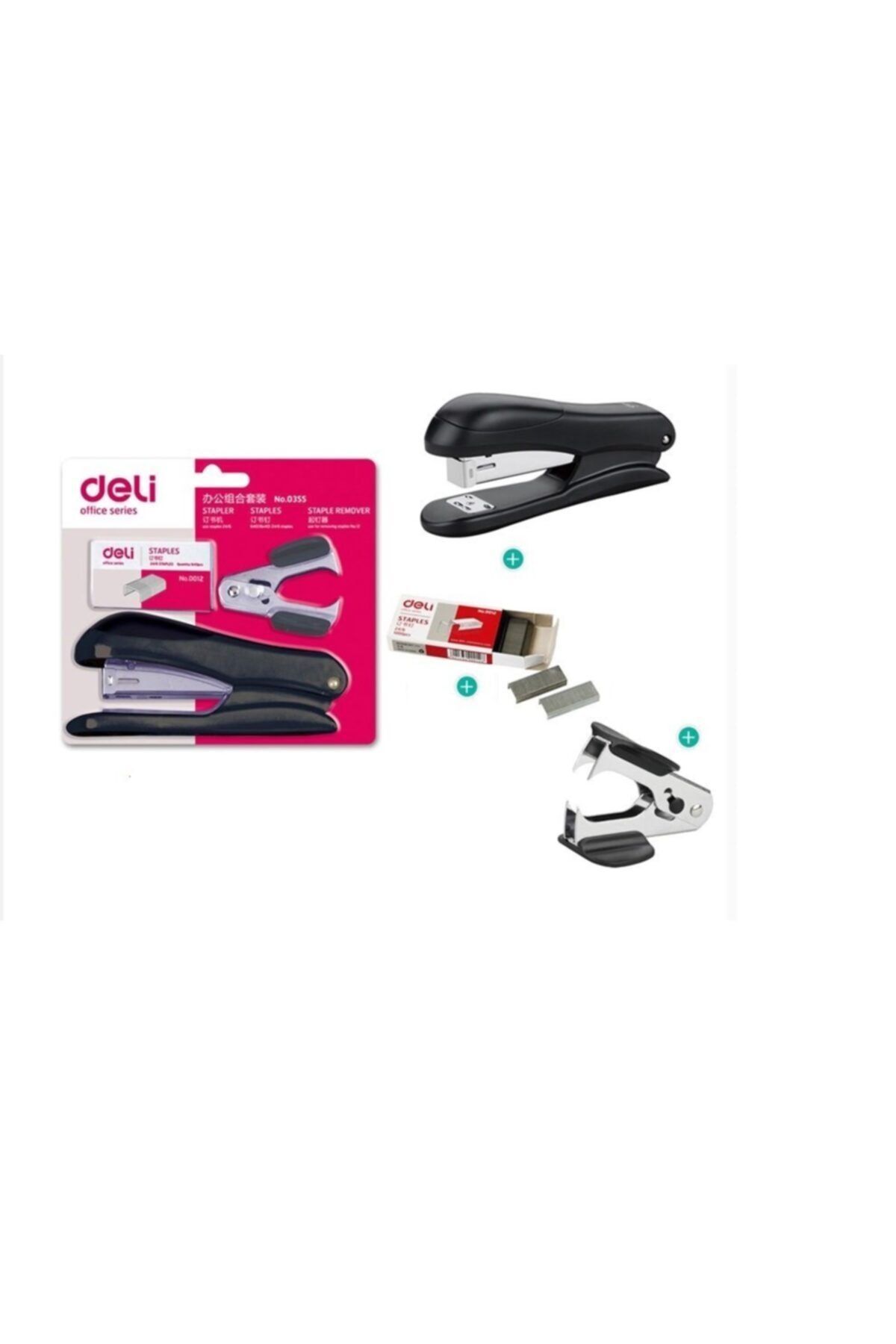 Deli Stapler Zımba Seti No:0355