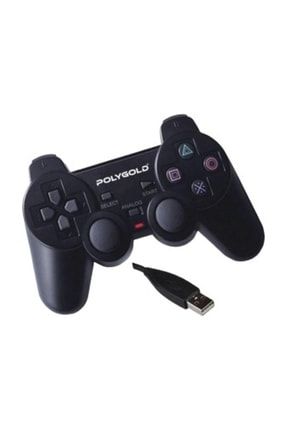 Pg-801 Pc Analog Oyun Kolu Dual Shock Titreşimli Oyun Kolu Siyah 00437_R1