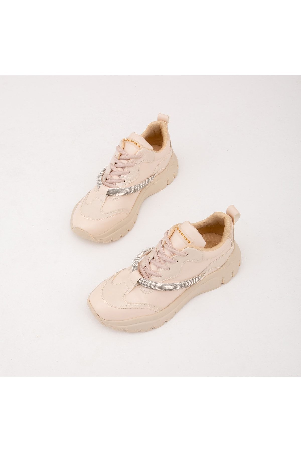 Bej - Kadın Vegan Sneakers & Spor Ayakkabı 829 9504 Bn Ayk Y22