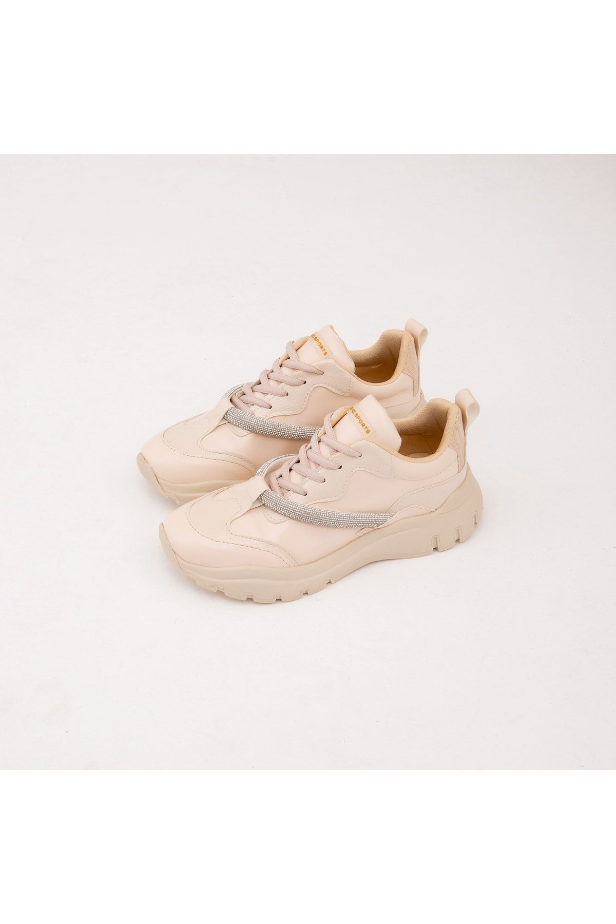 Bej - Kadın Vegan Sneakers & Spor Ayakkabı 829 9504 Bn Ayk Y22