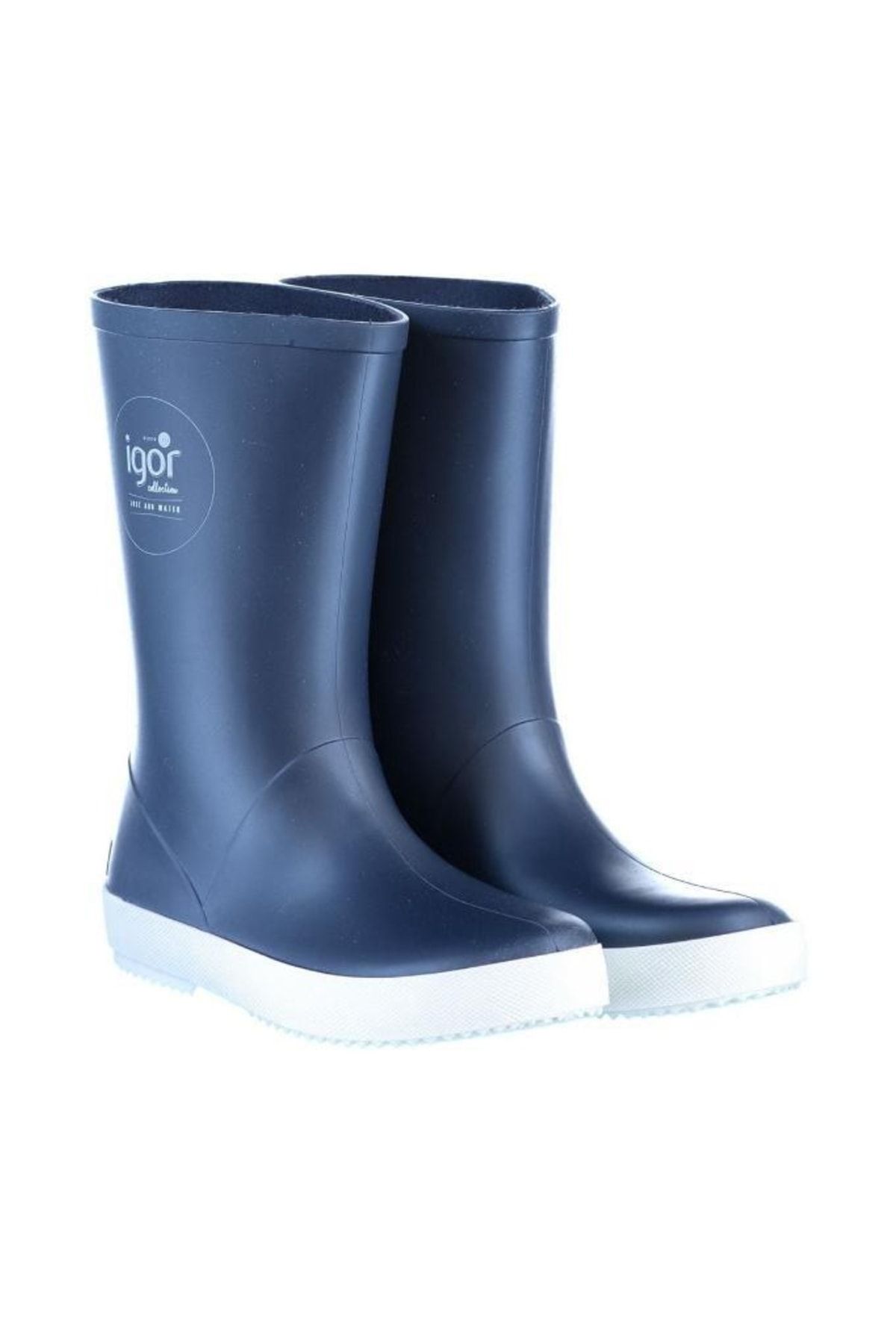 Dark blue shop rain boots