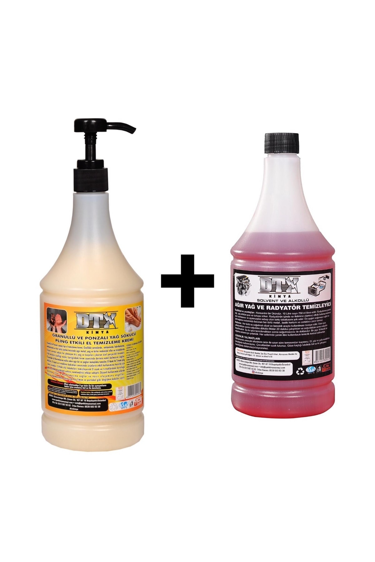 Granüllü El Temizleme Kremi ( Sabunu ) 1 kg & Alkollü Intercooler Temizleme Sıvısı 1 lt