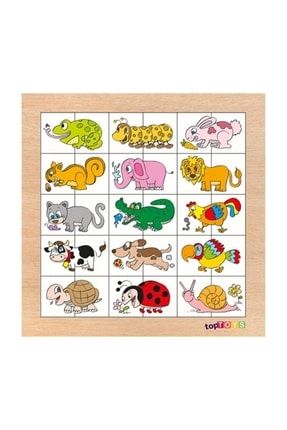 Eşleştir & Karıştır Hayvanlar Ahşap Puzzle CS-7031