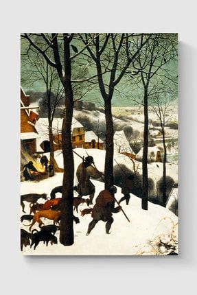 Pieter Bruegel - Hunters In The Snow - Masterpiece Tablo Ünlü Ressam Poster - Hd Poster DUOFG103311