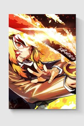 Demon Slayer Rengoku Anime Manga Poster - Yüksek Çözünürlük Hd Duvar Posteri DUOFG102687