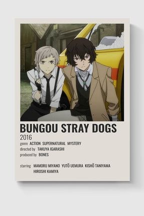Bungou Stray Dogs Anime Info Card Bilgi Kartı Minimalist Poster DUOFG200130