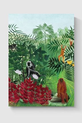 Henri Rousseau Rosso Tablo Sanatsal Ünlü Ressam Poster - Yüksek Çözünürlük Hd Poster DUOFG102258