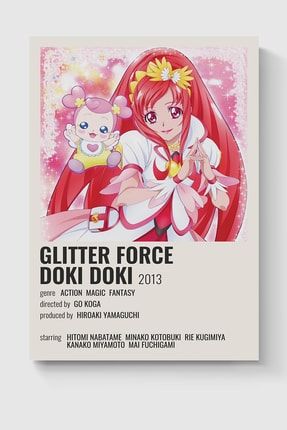 Glitter Force Doki Doki Anime Info Card Bilgi Kartı Minimalist Poster DUOFG200067