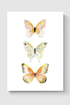 Kelebekler Soyut Sanatsal Tablo Poster - Yüksek Çözünürlük Hd Duvar Posteri DUOFG101272