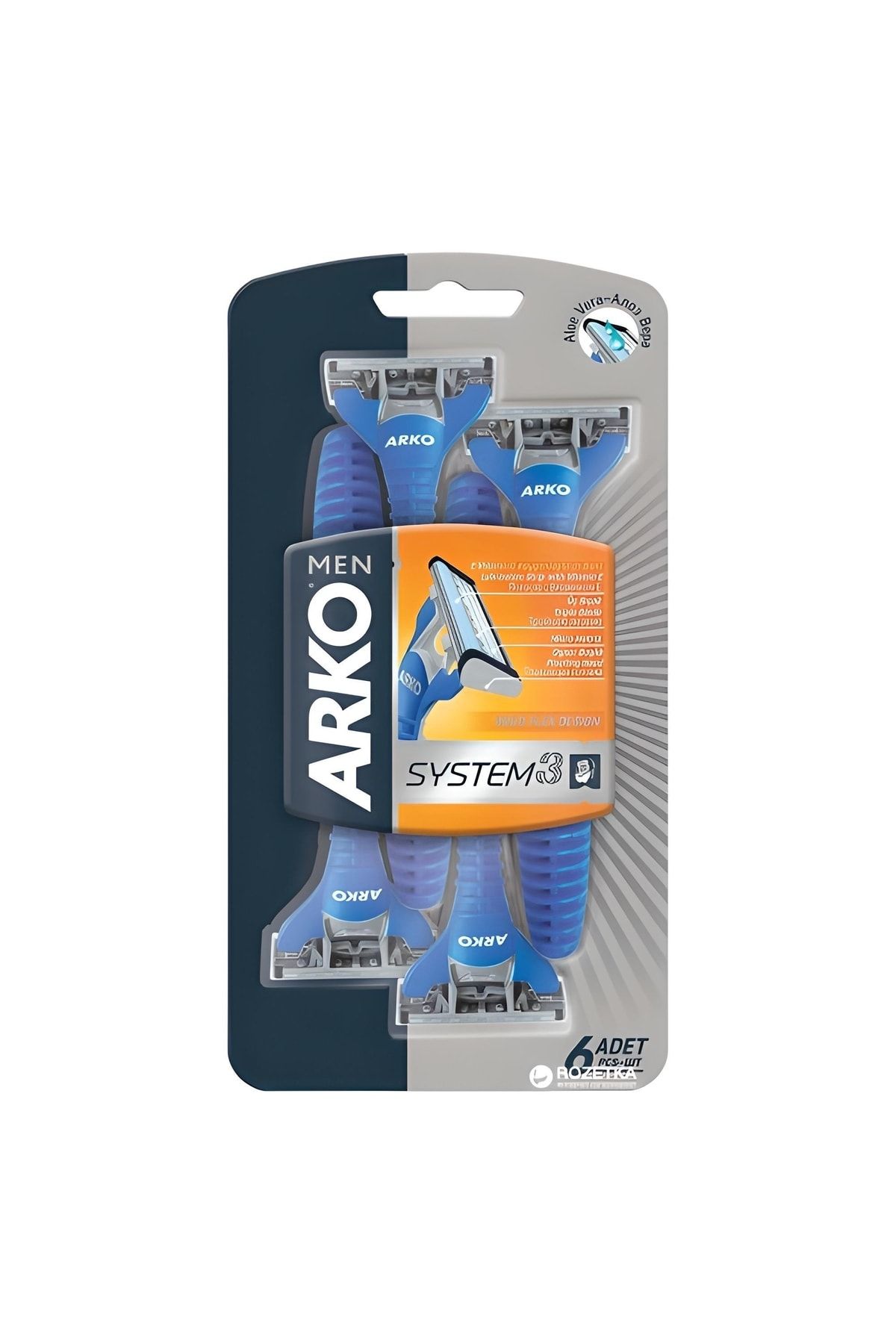 ARKO Men System3 Blister 6 Lı
