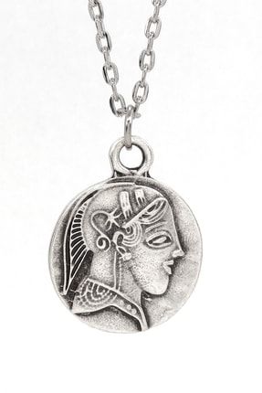 Antik Yunan Sikke Kolye Antik Gümüş Kaplama Para Kolye BU00348BJ01GMSUX